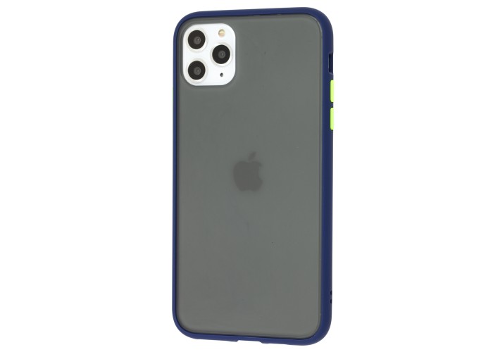 Чехол для iPhone 11 Pro Max LikGus Maxshield синий / салатовй