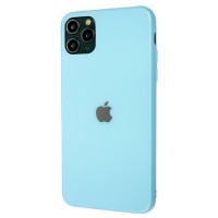Чехол для iPhone 11 Pro Max New glass синий