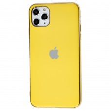 Чехол для iPhone 11 Pro Max Silicone case матовый (TPU) желтый