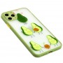 Чехол для iPhone 11 Pro Max Wave Cartoon avocado family / mint gum