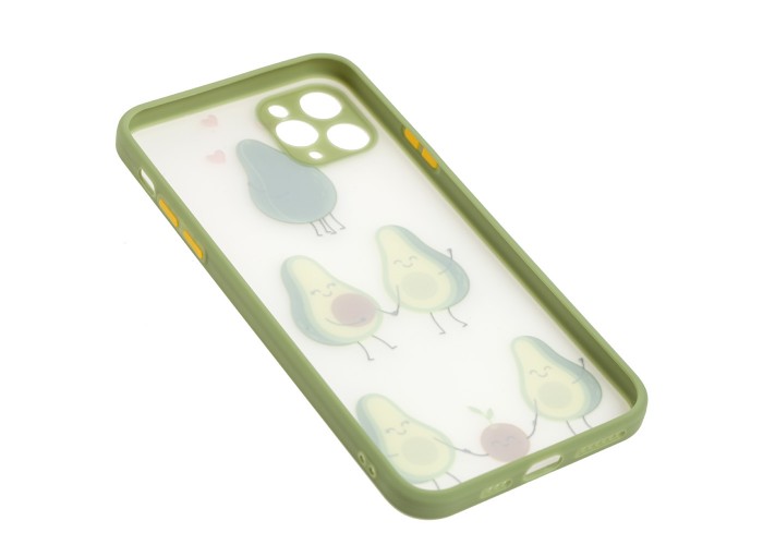 Чехол для iPhone 11 Pro Max Wave Cartoon avocado family / mint gum