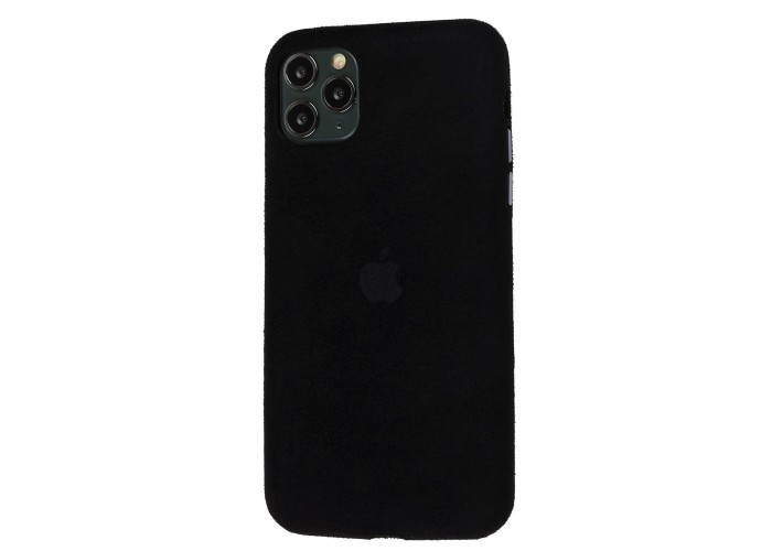 Чехол для iPhone 11 Pro Max Alcantara 360 черный