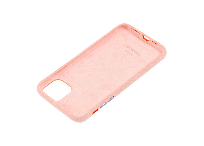 Чехол для iPhone 11 Pro Max Alcantara 360 розовый песок