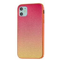 Чехол для iPhone 11 Pro Max Ambre glass "красно-золотистый"
