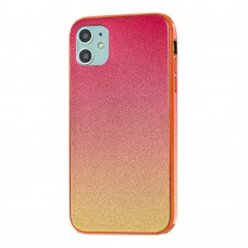 Чехол для iPhone 11 Pro Max Ambre glass "красно-золотистый"