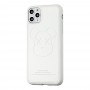 Чехол для iPhone 11 Pro Max Kaws leather белый