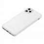 Чехол для iPhone 11 Pro Max Kaws leather белый