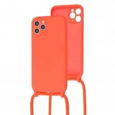 Чехол для iPhone 11 Pro Max Lanyard without logo orange