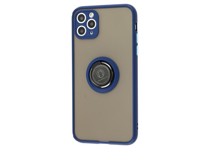 Чехол для iPhone 11 Pro Max LikGus Edging Ring синий