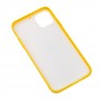 Чехол для iPhone 11 Pro Max New glass желтый