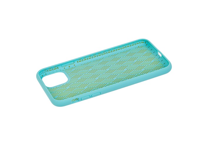 Чехол для iPhone 11 Pro Max Silicone Weaving бирюзовый