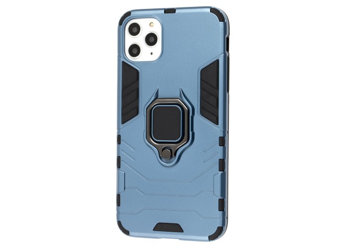 Чехол для iPhone 11 Pro Max Transformer Ring ударопрочный с кольцом серый