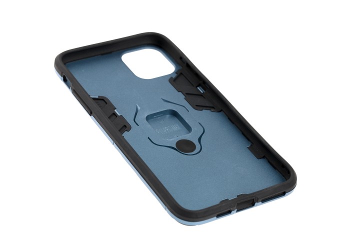 Чехол для iPhone 11 Pro Max Transformer Ring ударопрочный с кольцом серый