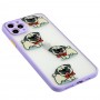 Чехол для iPhone 11 Pro Max Wave Cartoon dogs / light purple