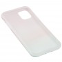 Чехол для iPhone 11 Pro Max Design Mramor Glossy розово-бирюзовый