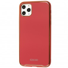 Чехол для iPhone 11 Pro Max Glass Premium марсала