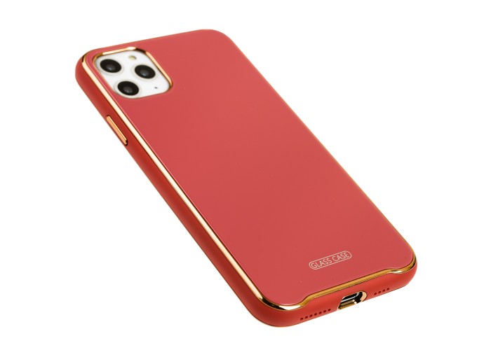Чехол для iPhone 11 Pro Max Glass Premium марсала