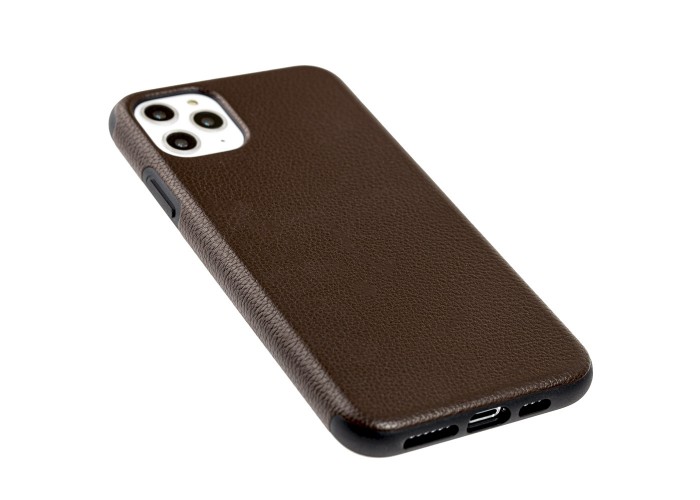 Чехол для iPhone 11 Pro Max Grainy Leather коричневый
