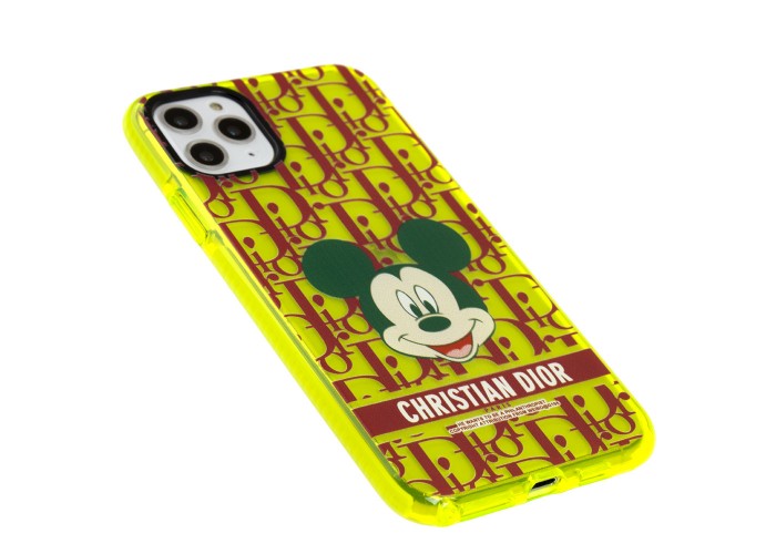 Чехол для iPhone 11 Pro Max Neon print Микки Маус CD