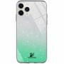 Чехол для iPhone 11 Pro Max Swaro glass серебристо-бирюзовый