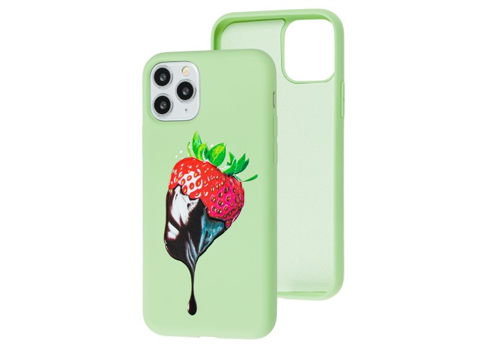 Чехол для iPhone 11 Pro Max Art case зеленый
