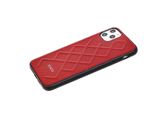 Чехол для iPhone 11 Pro Max Jesco Leather красный