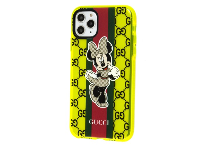 Чехол для iPhone 11 Pro Max Neon print Минни Маус