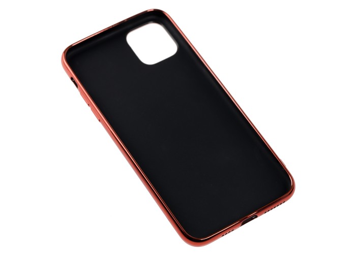 Чехол для iPhone 11 Pro Max Silicone case матовый (TPU) красный