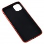Чехол для iPhone 11 Pro Max Silicone case матовый (TPU) красный
