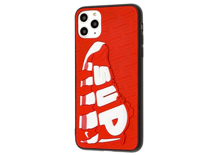 Чехол для iPhone 11 Pro Max Sneakers Brand sup красный / белый
