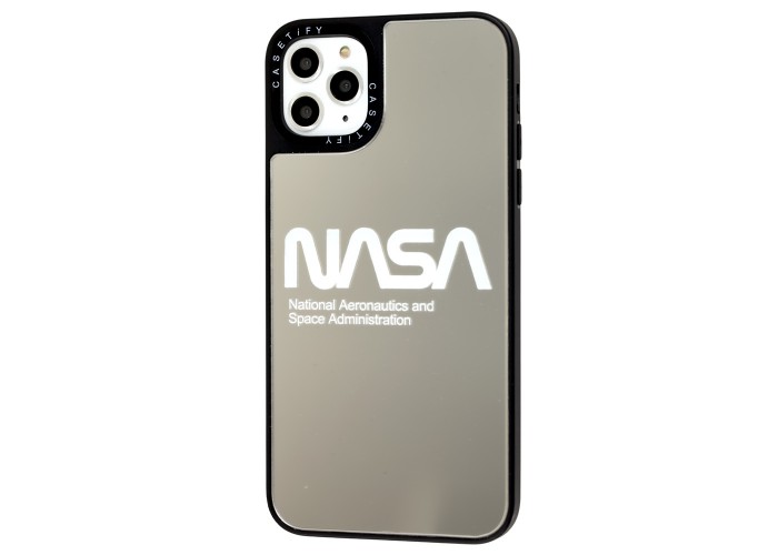 Чехол для iPhone 11 Pro Max Tify Mirror Nasa зеркально-серебристый