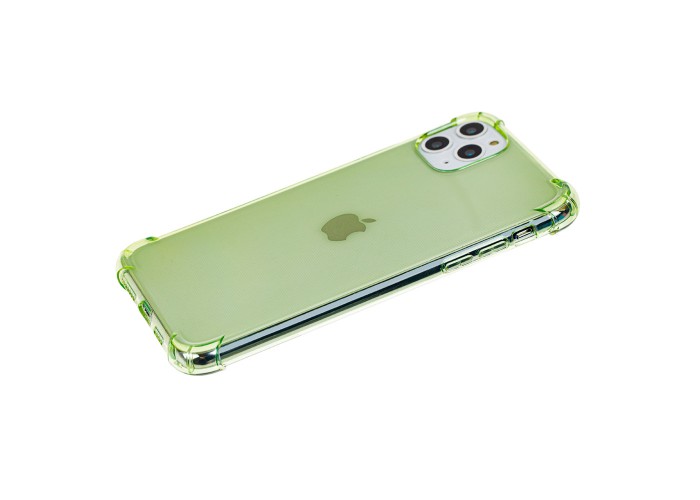 Чехол для iPhone 11 Pro Max WXD ударопрочный зеленый / прозрачный