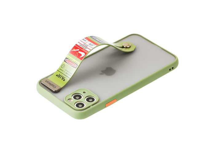Чехол для iPhone 11 Pro Max WristBand air оливковый