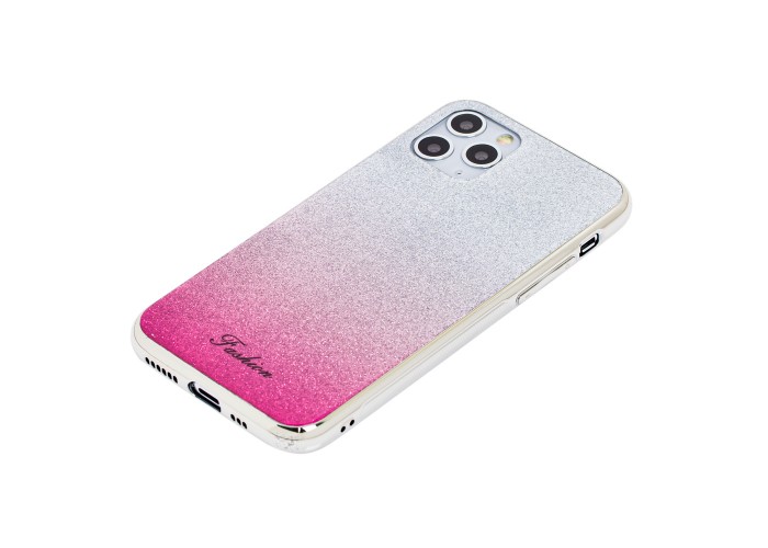 Чехол для iPhone 11 Pro Max Ambre Fashion серебристый / малиновый