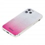 Чехол для iPhone 11 Pro Max Ambre Fashion серебристый / малиновый