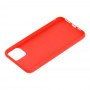 Чехол для iPhone 11 Pro Max Kaws leather красный