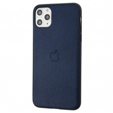 Чехол для iPhone 11 Pro Max Leather cover синий