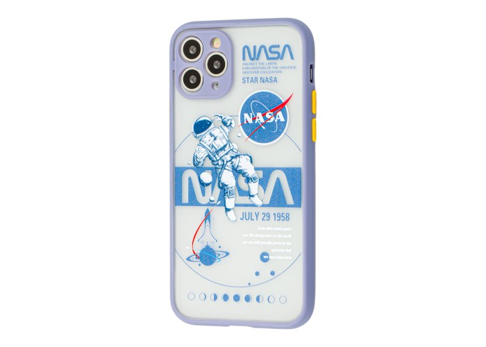 Чехол для iPhone 11 Pro Max Picture shadow matte space nasa / dark purple