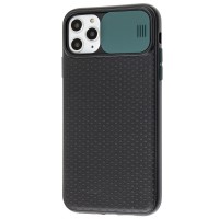 Чехол для iPhone 11 Pro Max Safety camera черный / зеленый