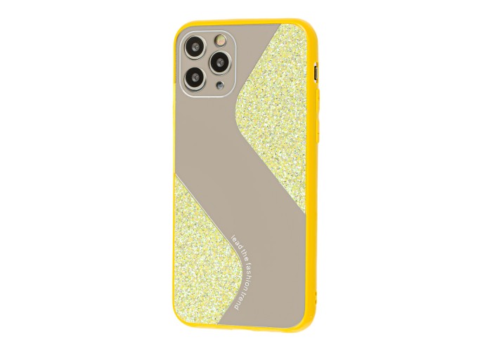 Чехол для iPhone 11 Pro Max Shine mirror желтый