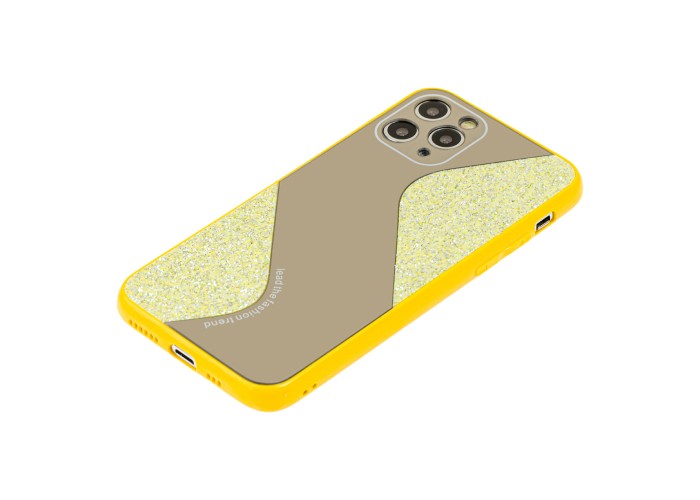 Чехол для iPhone 11 Pro Max Shine mirror желтый