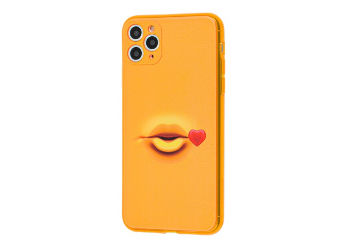 Чехол для iPhone 11 Pro Max Smile желтый поцелуй