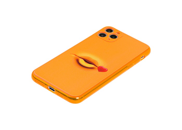 Чехол для iPhone 11 Pro Max Smile желтый поцелуй