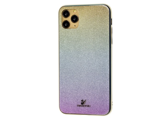 Чехол для iPhone 11 Pro Max Sw glass золотисто / серебристо / розовый