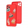 Чехол для iPhone 11 Pro Max Wave Fancy color style watermelon / red