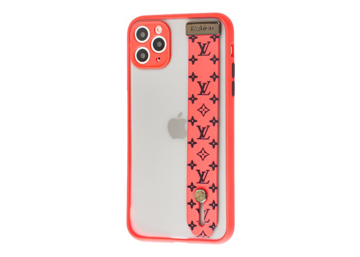 Чехол для iPhone 11 Pro Max WristBand LV красный / черный