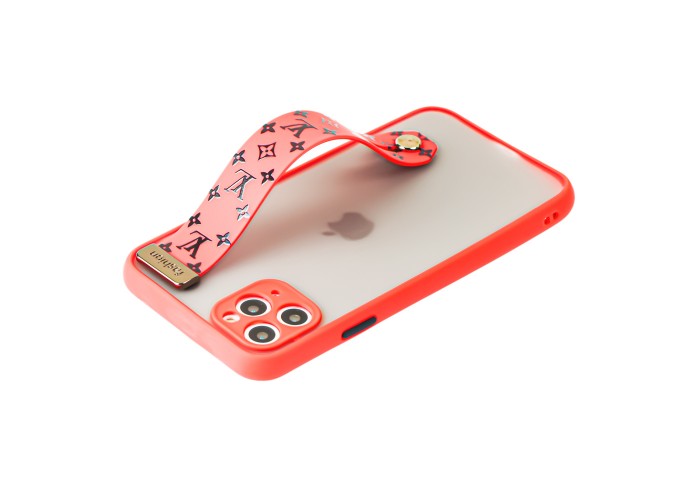 Чехол для iPhone 11 Pro Max WristBand LV красный / черный