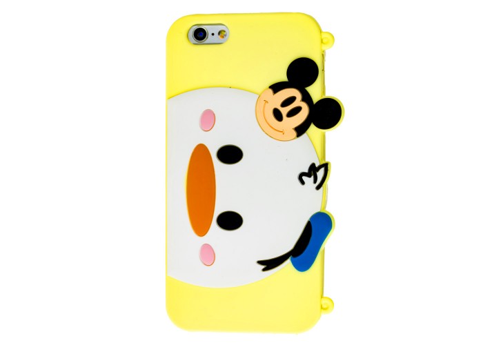 3D чехол Disney Double Faces для iPhone 6 Mickey желтый