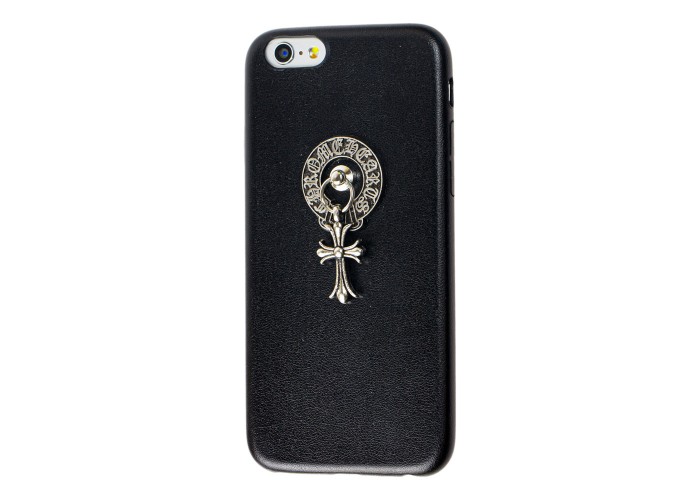 Чехол Chrome Heart Thin для iPhone 6 черный с крестиком