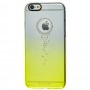 Чехол G-Case Fashion для iPhone 6 со стразами желто прозрачный